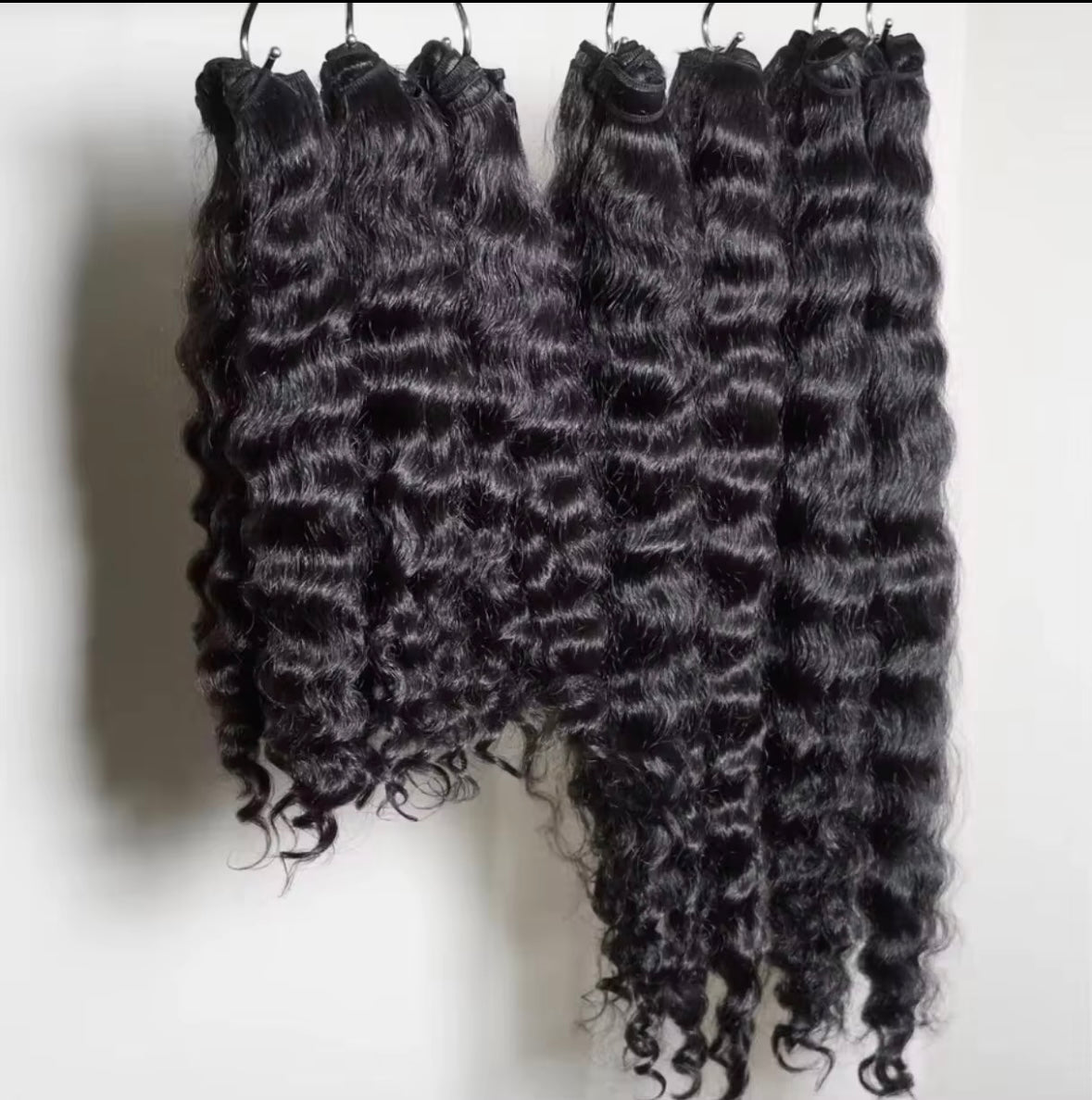 Raw Burmese Curly Hair Extensions